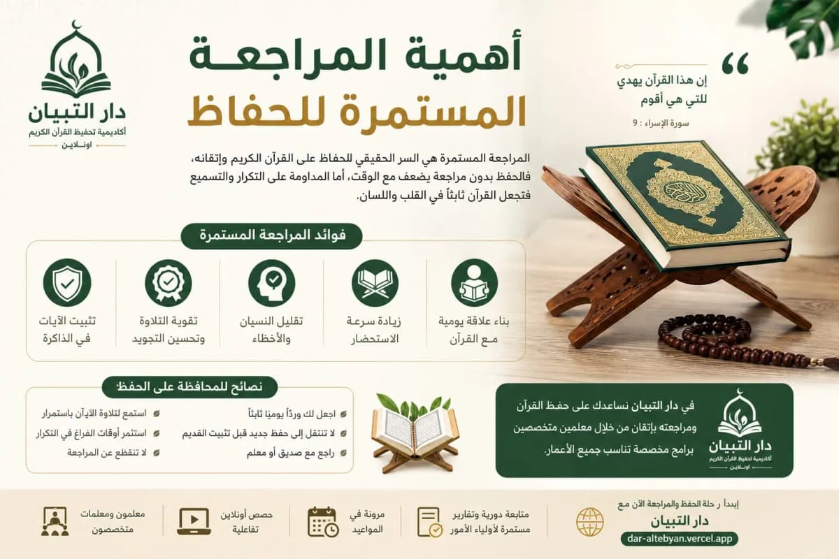 أهمية المراجعة المستمرة للحفاظ